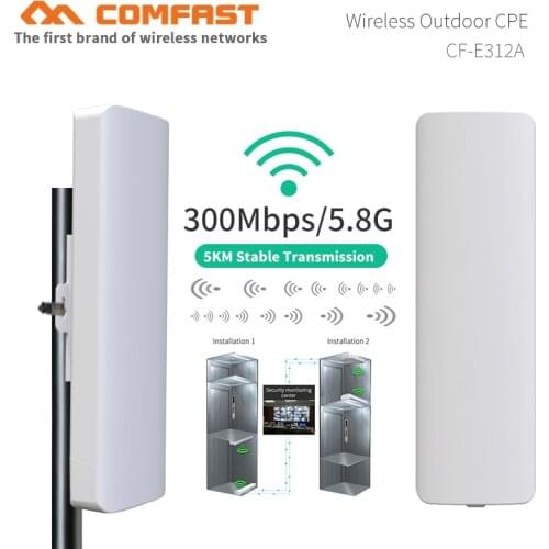 Comfast CF-E312AV2 5km Long Range Wireless bridge wifi CPE 5.8G WIFI Signal Booster Amplifier wifi repeater Router nano station