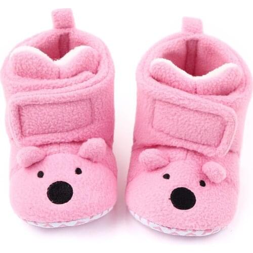 Baby Boots For Newborn Winter Super Keep Warm Snow Boot Cute Animal Pattern Baby shoes Soft Sole Anti-Slip Crib Shoes