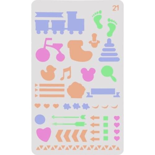 Children Layering Stencils for Diy scrapbook/photo album Decorative Embossing coloring,painting stencil,home decor