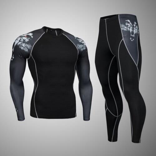 Men compression Skin tights Leggings Run jogging Gym workout Crossfit Bodybuilding male Bottom MMA trousers fitness sports pants