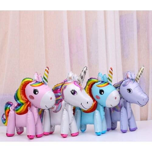 Unicorn Party Birthday Party Decorations Unicorn Latex Foil Balloons Helium Balloon Kids Toys Gift Baby Shower Supplies zz66