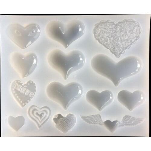 Full Mirror Epoxy Silicone Mold Variety of Love Collection 16273