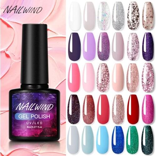 NAILWIND Gel Nail Polish Platinum 8ML Manicure Art For Hybrid Varnish Extension Base Top Coat UV/LED Gel Permanent Nail Polish
