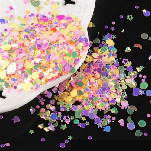 Moon Shell Heart Sequin Diy Nail Flakies Colorful Paillettes Glitter Nail Art Sequins For 3d Nail Art Decoration Loose Sequin 10