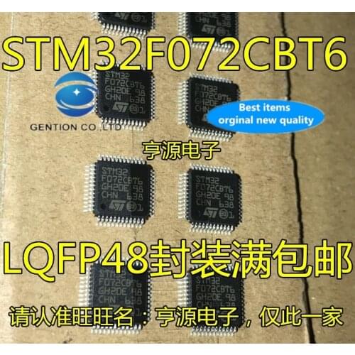 2PCS STM32F072CBT6 STM32F072C8T6 series microcontroller in stock 100% new and original