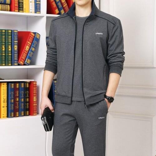 Mens Running Sets Sport Suit Sportswear Sweatshirt +Sweatpants Mens Clothing 2 Pieces Sets Tracksuit Jogging Suit