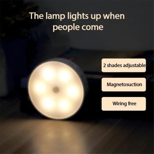New Night Lamp With Motion Sensor Warm/White Night Lights Home Childrens Night Light For Bedroom/Kitchen/ Cabinet/ Wardrobe