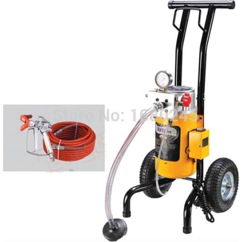 Professional airless paint sprayer M819-B with spray gun nozzle tip 517/519 extend pole electric paint spray equipment 395/490