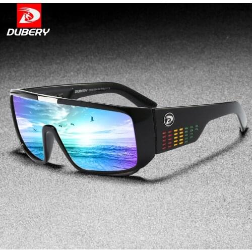 DUBERY Sport Style Oversized Sunglasses Men UV400 Lens Fashion Outdoor Travel Sun Glasses High Quality Windproof Goggles H19