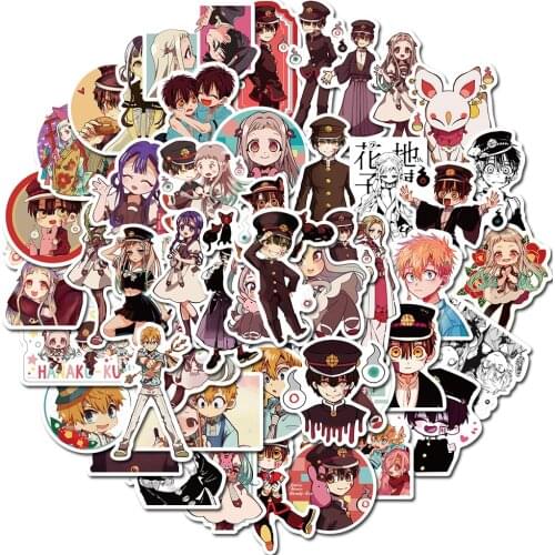 10/50pcs Anime Toilet-Bound Hanako-kun Anime Stickers Collectibles Car Snowboard Bicycle Luggage Skateboard Graffiti Sticker