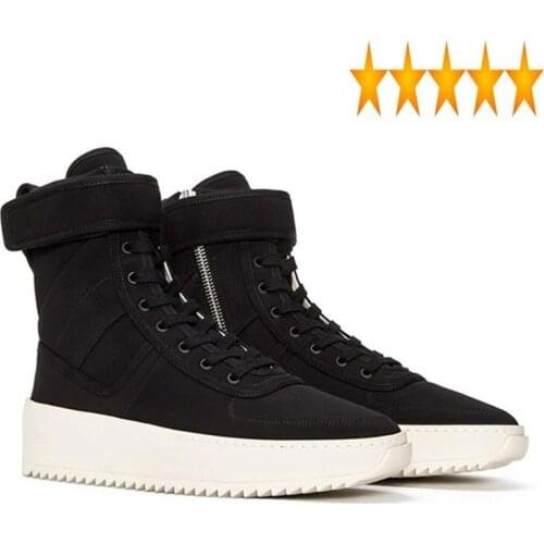 Fashion Street Euro Mens Casual Shoes Military High Top Skateboard Sneakers Genuine Leather Thick Platform Chaussure Homme