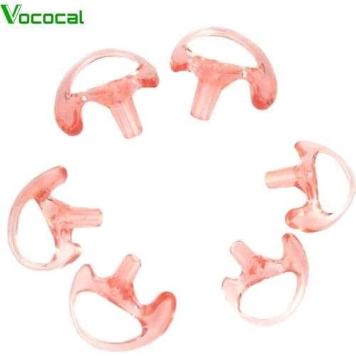 Vococal 3 Pairs Replacement Soft Silicon Earbuds Earplugs Earmold for Acoustic Air Tube Earphones Two Way Radio Walkie Talkie
