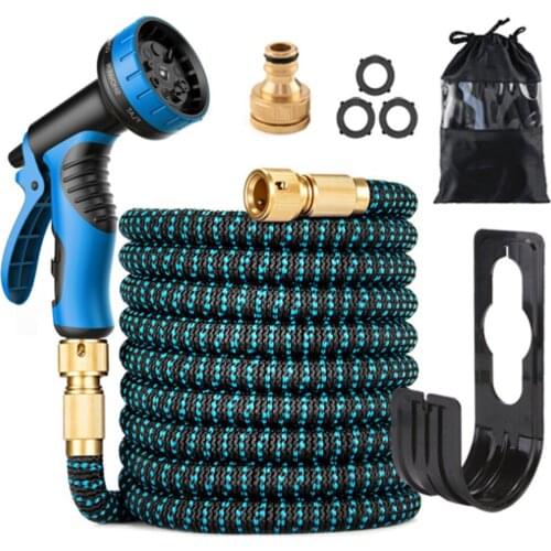 Water Gun Garden Hose Hoses Pipe To Watering High Pressure Flexible Expandable 9 Function Nozzles