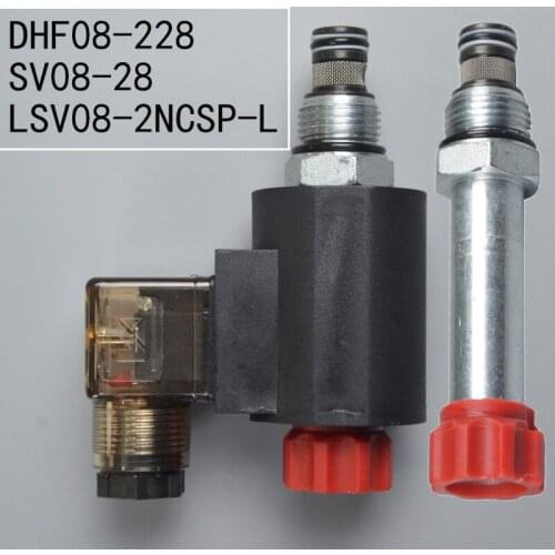 2 Bit 2 Through DHF08-228 Two-way Cut-off Return Electromagnetic Hydraulic Valve Insert Reversing Valve SV08-28