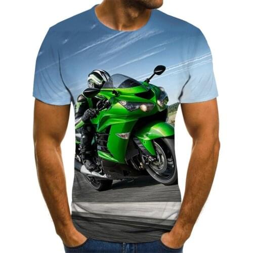 2020 Cool racing driver T-shirt summer fashion tops motorcycle graphic T-shirt 3D punk style mens T-shirt plus size streetwear