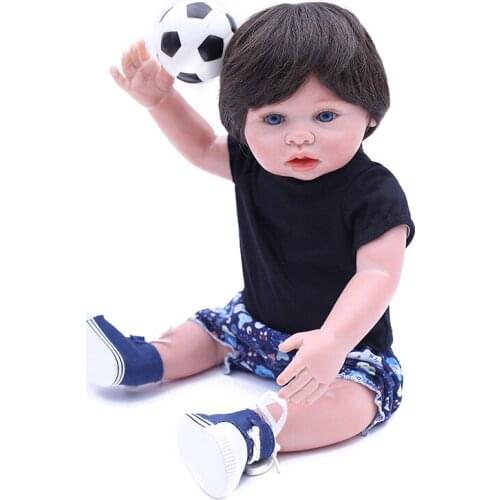 50cm Full Body Silicone Vinyl Boy Girl Dolls Reborn Babies Dolls for Children Gift Can Enter Water Bebe Alive Boneca