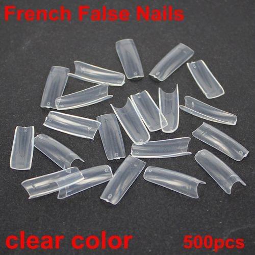 500pcs 10 Sizes French False Nails Clear Colors Acrylic Nails Nail Art Design Wrap Tips High Quality Best Selling