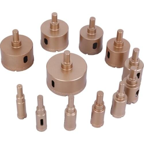6-65mm Drill Bit Set Tile Marble Glass Ceramic Hole Saw Drilling Bits For Power Core Tiles Holesaw Brazed Diamond Hole Opener
