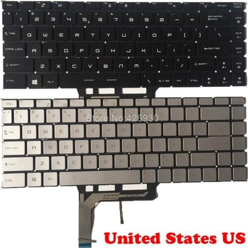 English Backlit Keyboard For MSI GS65VR PS42 8RA 8RB 8RC 8MO MS-16Q1 Q2 Q3 Q4 GF63 MS-16R1 16R2 26R1 PS42 8M GF63 8RD