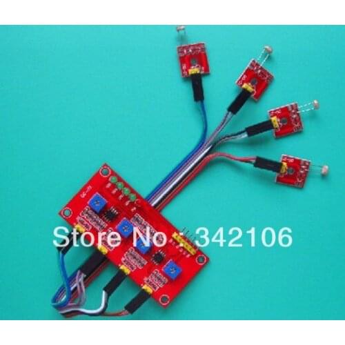 Free Shipping!!! 4-way light-sensitive sensor module detects light sensitive resistor module sensor