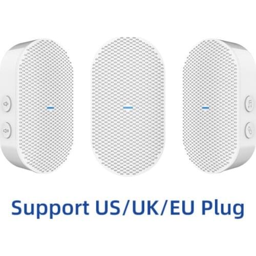 AC 90V-250V 52 Chimes 110dB Wireless Doorbell Receiver Ding Dong Wifi Doorbell Camera Low Power Consumption Home Door