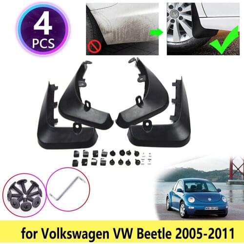 Mudguards Mudflap Fender Mud Flaps Muddy Baffle Splash Accessories for VW Volkswagen Beetle 2005 2006 2007 2008 2009 2010 2011