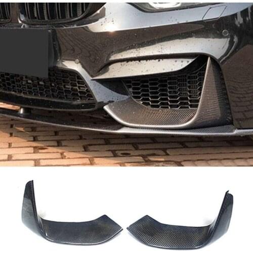 Front Bumper Diffuser Lip Splitters Lower Corner Spoiler Covers For-bmw F80 M3 Sedan 4d F82 F83 M4 Coupe 2d 2014-2019
