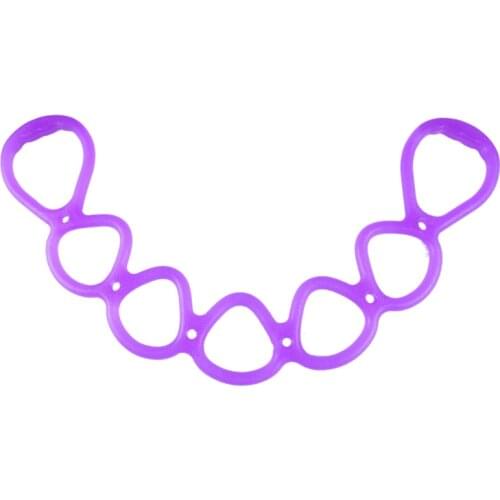 Yoga Resistance Band 7 Hole Silicone Pilates Exercise Training Elastic Band Fitness Equipment