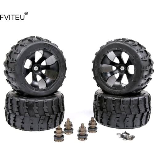 FVITEU New Modified Bigfoot tire assembly kit for 1/5 HPI Losi 5ive Rovan LT truck SLT/BAJA 4WD