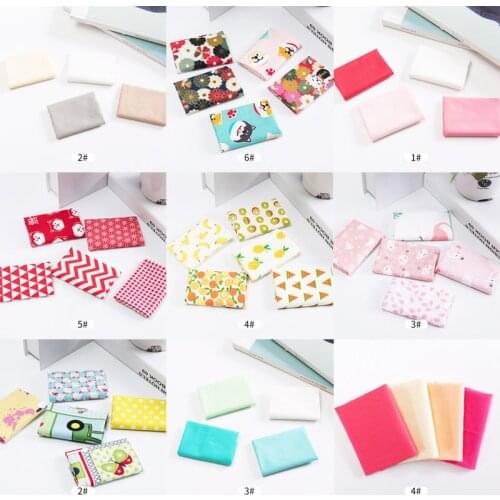 20X25CM Pattern Striped lattice dots Cotton Fabric Printed Cloth Sewing Quilting Fabrics for Patchwork Needlework DIY Handmade