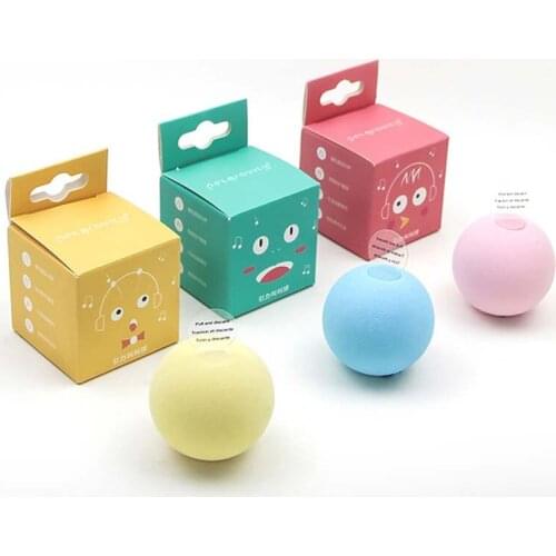 1Pcs 3 Colors Gravity Ball Simulation Insect Sound Cat Toys EVA Squeak Toy Interactive Game Pet Supplies