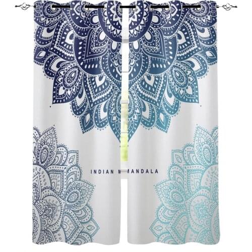 Indian Mandala Abstract Curtains Bedroom Living Room Kitchen Computer Room Home Decoration for Children Kids Gifts
