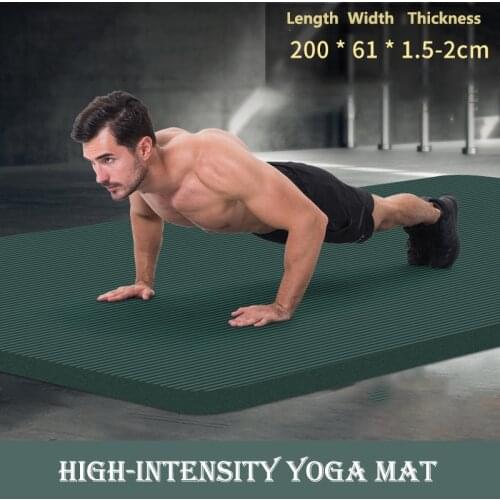 200CM 20MM High Quality Extra Sport Thick NBR Non-Slip Yoga Mats For Fitness Pilates Gym Home Fitness Tasteless Sport Pads