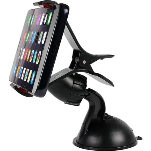 LEEPEE Universal Car Phone Holder GPS Stand 360 Rotate Adjustable Dashboard Windshield Mobile Phone Holder For iPhone 5 6 Plus