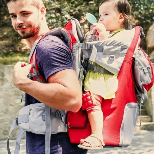 Baby Carrier baby back Sling Wrap Infant Hip Seat Portable Baby Toddler Hiking Carrier Backpack with Raincover for 0-5Y