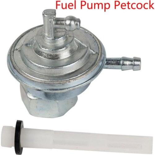 Motorcycle Gas Fuel Petcock Tap Valve Switch Pump Tap Thread Carburetor Dirt Pit Aluminum For Gy6 49cc 50cc 125cc 150cc Scooter