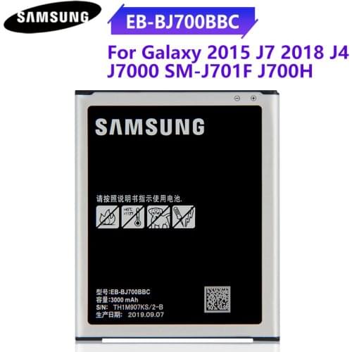 Original Battery EB-BJ700BBC EB-BJ700CBC EB-BJ700CBE For Samsung GALAXY J7 J700F J7008 J7009 SM-J700H/DS J4 2018 SM-J700M 3000mA