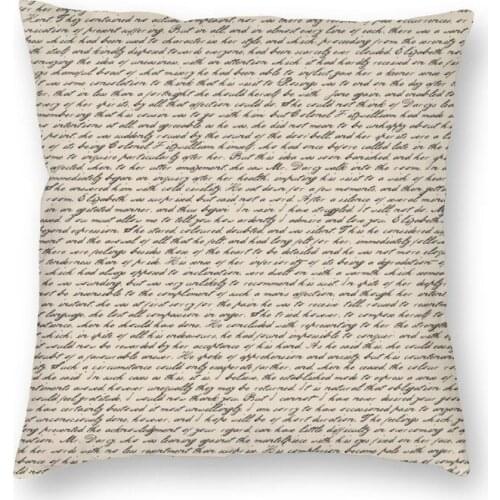 Personalized Pride And Prejudice Jane Austen Square Throw Pillow Cover Decoration 3D Double-sided Printing Cushion Cover for Car