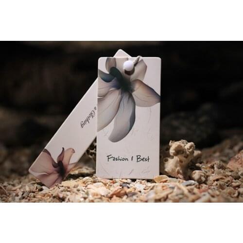 Customized paper hang tag/clothing swing tag labels/garment bag printed tags brand care labels logo GQ151203