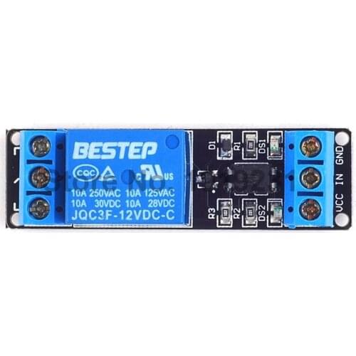 5PCS 12V 1 Channel Relay Module Low Level Trigger with Optocoupler Relay Output 1 way Relay Module for Arduino