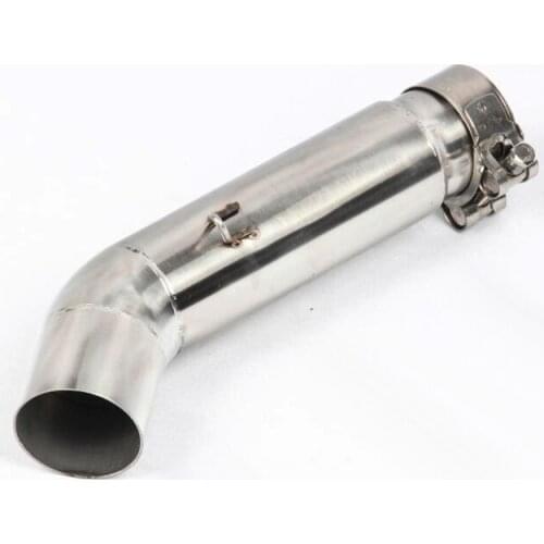 Motorcycle exhaust mid pipe connect tube For kawasaki 400 Honda CBR 500 CBR300 Hornet 600 CB600F Suzuki GSR 750
