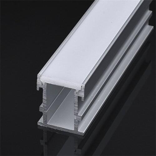 YANG MIN Shipping Factory Price Hat Channel Extruded Aluminum Product with End Caps 1m/pcs