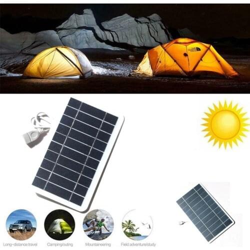 2W/5W/8W 5V Solar Panel Charger USB Solar Panel DIY Polysilicon Solar Charger Outdoor Portable Power Bank