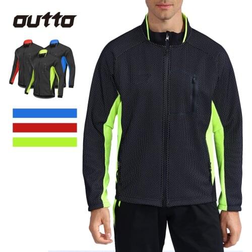 Winter Men Long Sleeve Warm Windproof Windbreaker Fleece Fishing Riding Coat Outdoor Sports Thermal Cycling Jacket