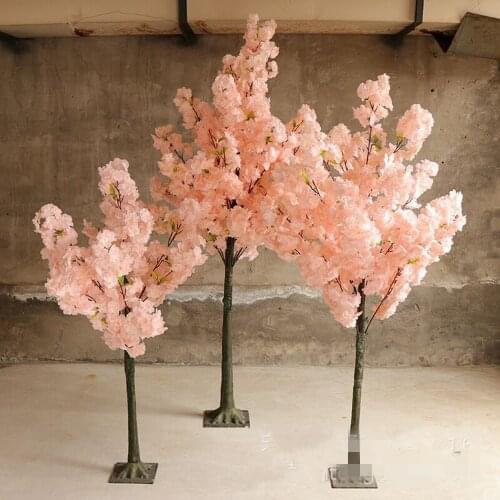 1.5M Height White PInk Cherry Flowers Tree Simulation Fake Peach Wishing Trees for Home Decor and Wedding Centerpieces Decor