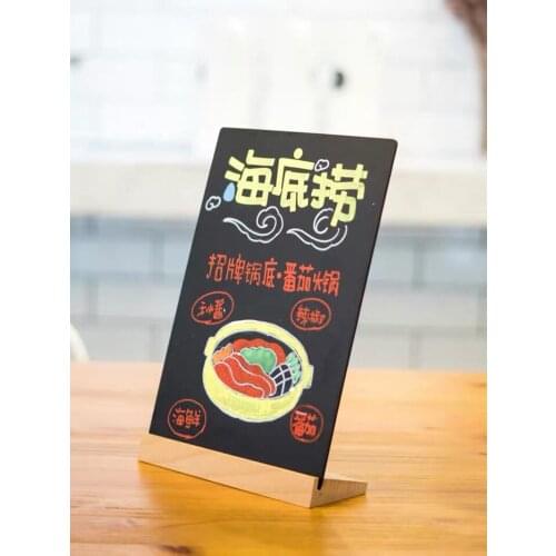 A4 Tabletop Erasable Chalkboard Sign Stand Place Cards Stand Up Blackboard Whiteboard Bulletin Letter Display Menu Board Stand