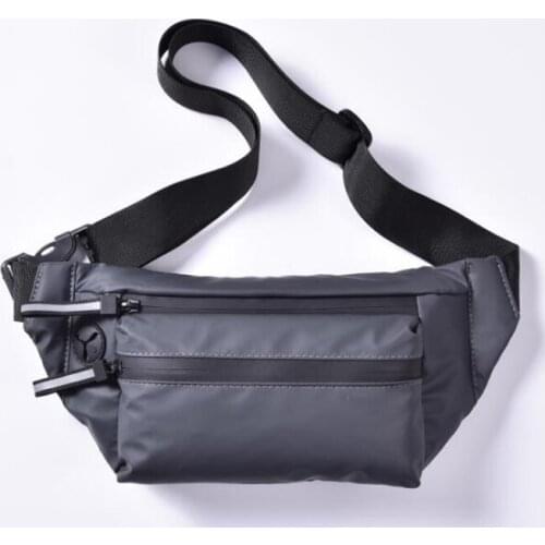 ANAWISHARE Men Waist Bags Nylon Waterproof Chest Bags Fanny Pack Mens Belt Bag Chest Pack Bum Bag Male Portable Belt Pouch
