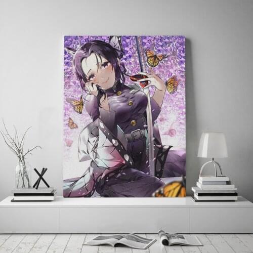 Shinobu Kocho Kimetsu no Yaiba anime Canvas poster Painting wall Art decor Living room Bedroom Study Home Decoration Prints
