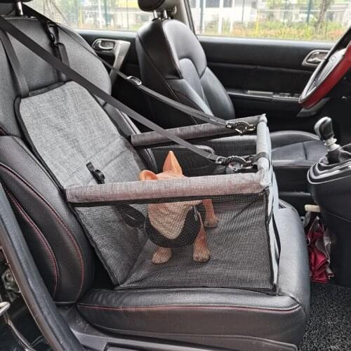 Pet Car Bag Dog Car Mat Car Interior Anti-dirty Bag Safety Seat Front Hanging Bag Mesh Breathable Cat Bag Pet Products for Dog