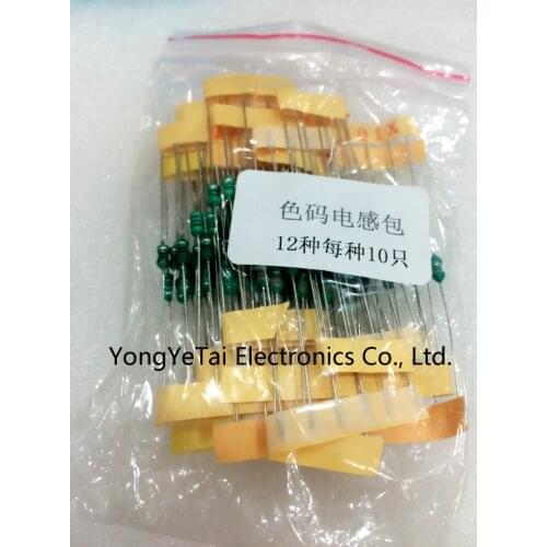 Free shipping Hot sale Color ring inductance package 0.1uh 1uh 10uh 100uh 470UH 1mh